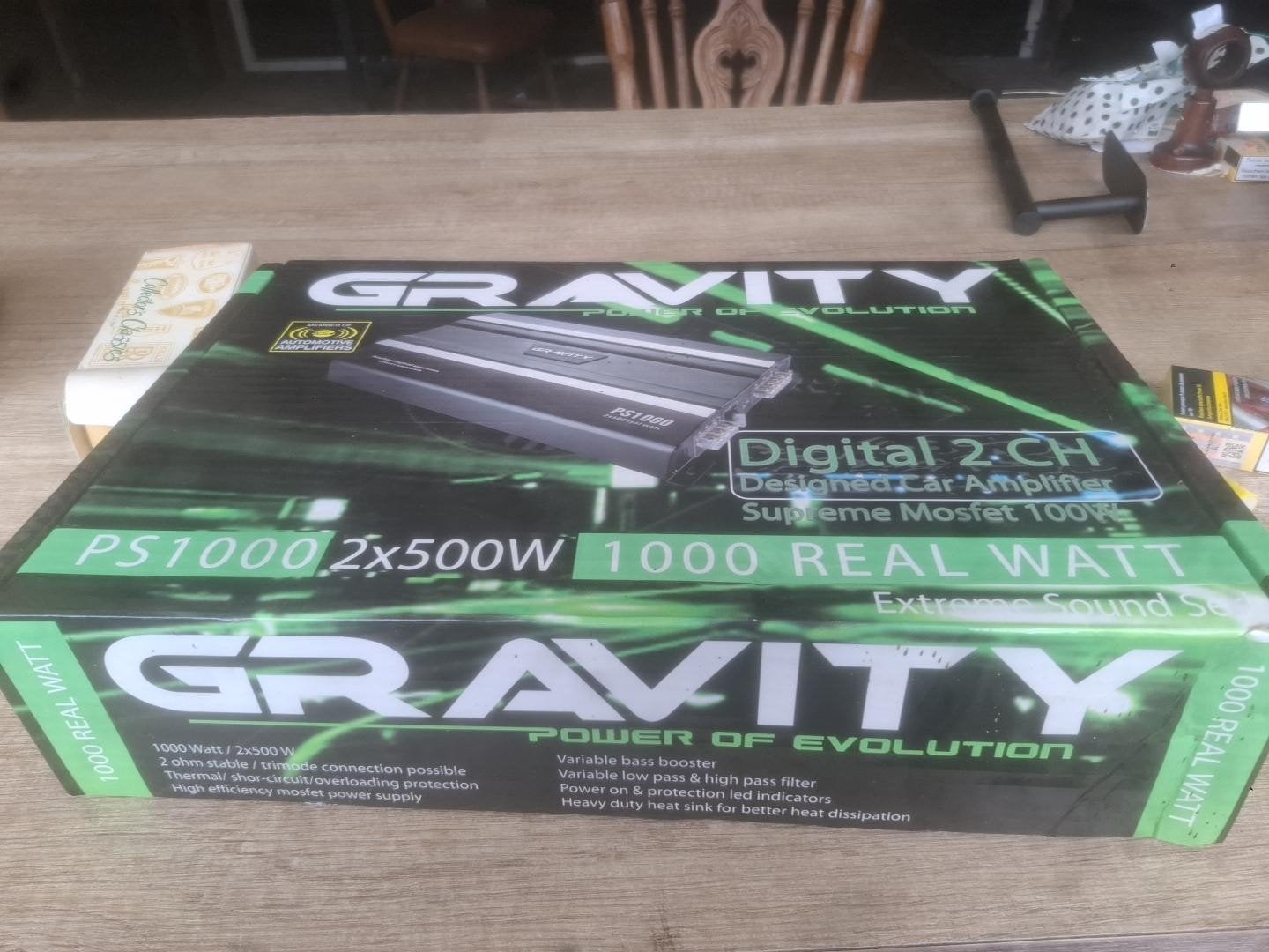 Gravity PS1000 autoversterker Nieuw in doos, Computers en Software, Moederborden, Nieuw, Overige typen, Ophalen