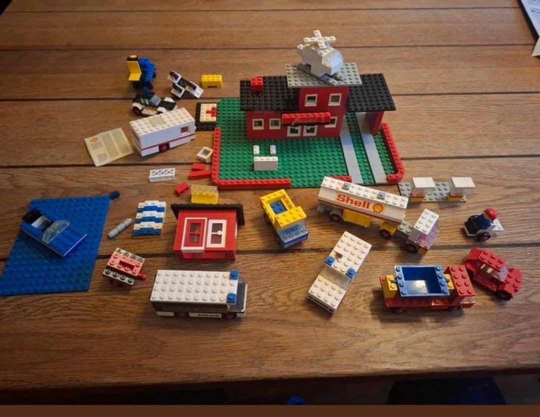 vintage LEGO blokken ziekenhuis, Ophalen of Verzenden, Gebruikt