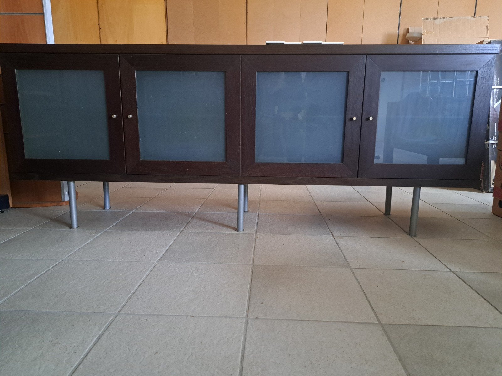 GRATIS: Ikea dressoir wengé kleur, Ophalen, Gebruikt