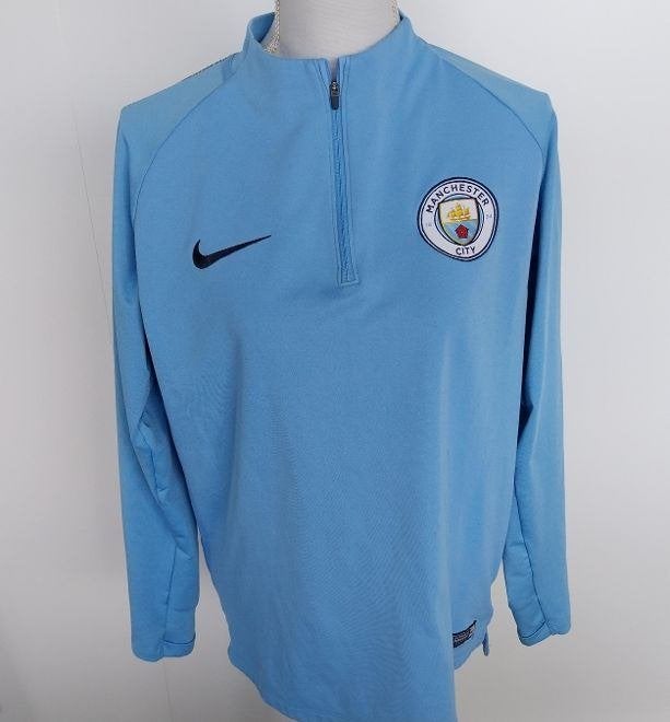 Nike Manchester City Dry Squad Drill Top 2017/18 Maat L ZGAN, Verzamelen, Ophalen of Verzenden, Zo goed als nieuw, Buitenlandse clubs