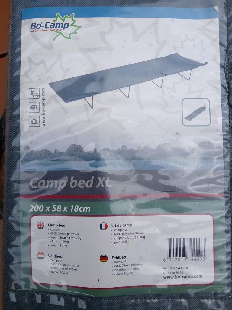 Bo-Camp Campingbed XL, Ophalen of Verzenden, Nieuw, 1-persoons