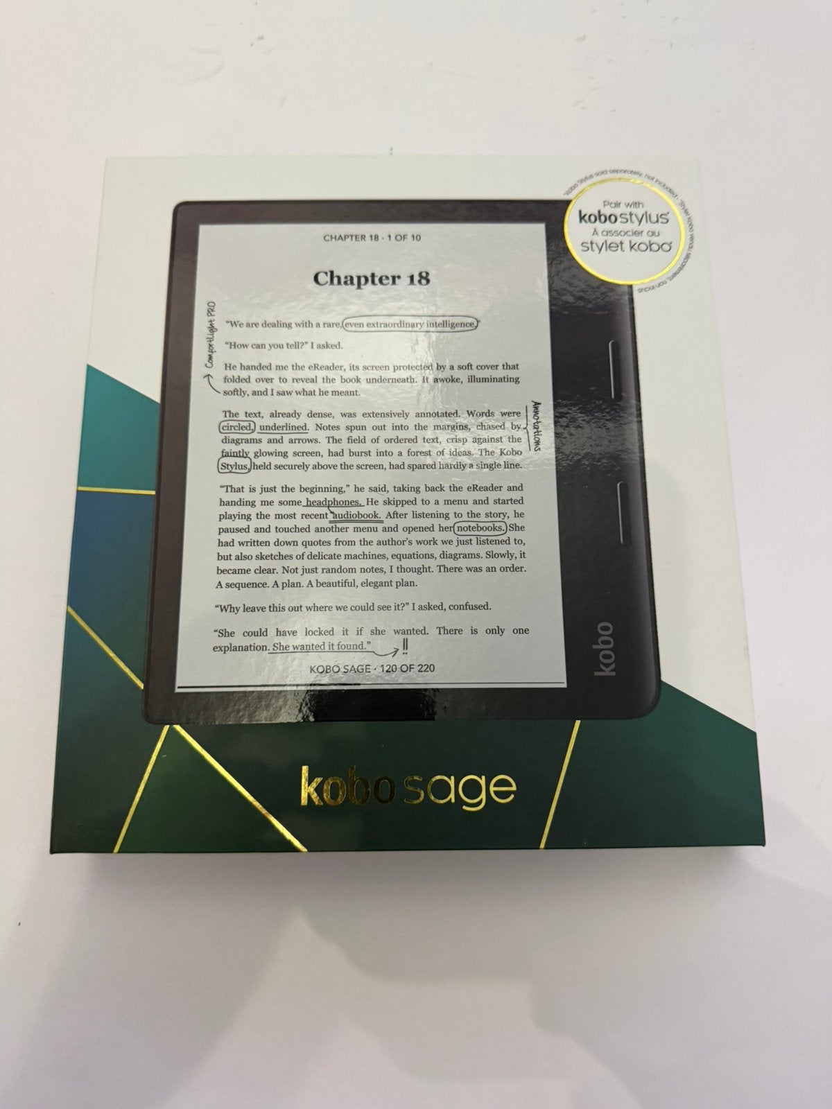 Kobo Sage 32GB | Kobo Stylus 1 |  Hoesje, Verzenden, Bluetooth, 8 inch, Kobo