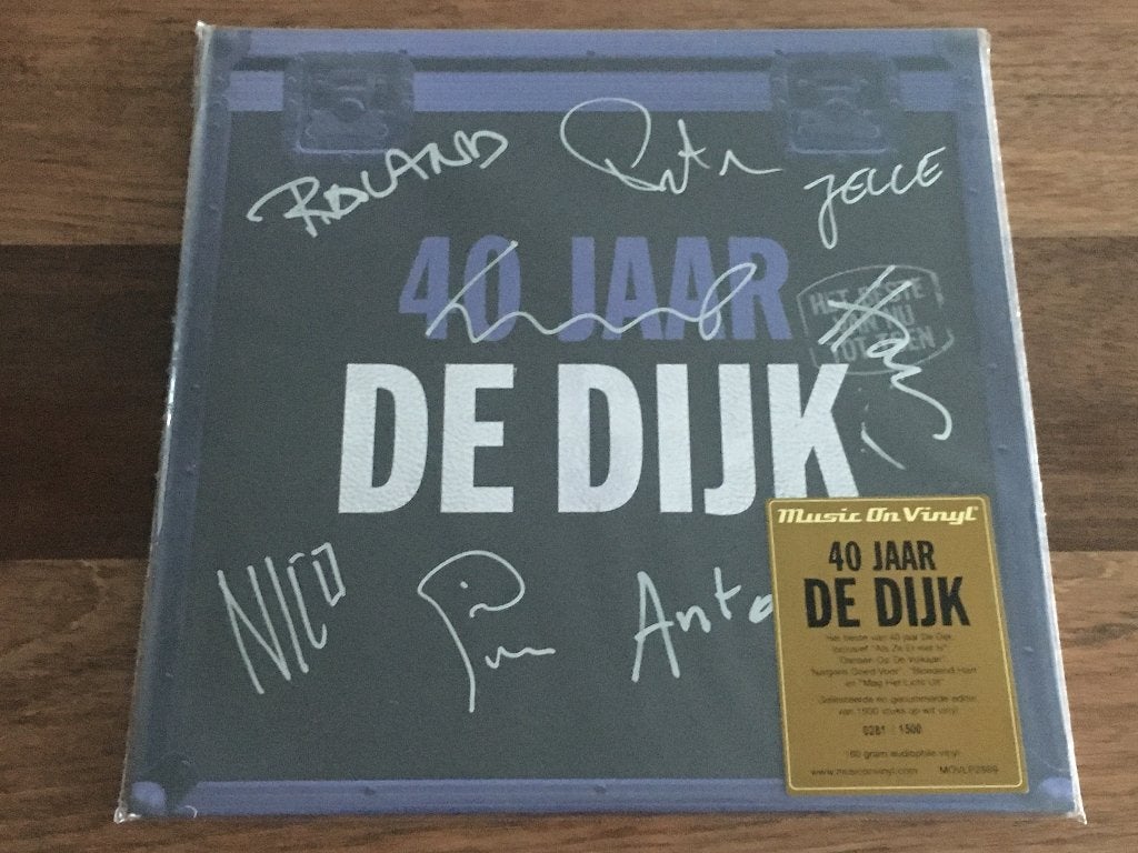 Vinyl 2LP De Dijk 40 Jaar Beste GESIGNEERD WIT + LITHO NIEUW, Geseald, Ophalen of Verzenden, Pop, 12 inch