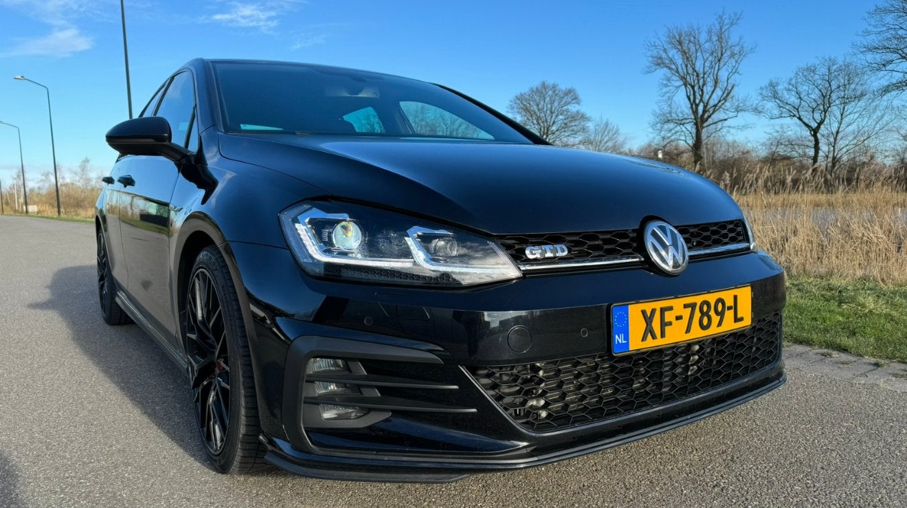 Volkswagen Golf 7 GTD 7.5 Look Nieuwe Fabrieksmotor, Auto's, Lichtsensor, Zwart, 4 cilinders, Zwart
