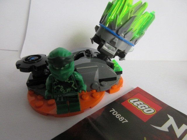 70687 Ninjago, Spinjitzu Burst Spinner Lloyd + bouwtekening, Lego, Ophalen of Verzenden, Compleet, Zo goed als nieuw