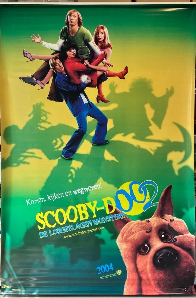 Scooby Doo (2004) - Bioscoop banner (2), Ophalen, Gebruikt, Deurposter of groter, Film en Tv