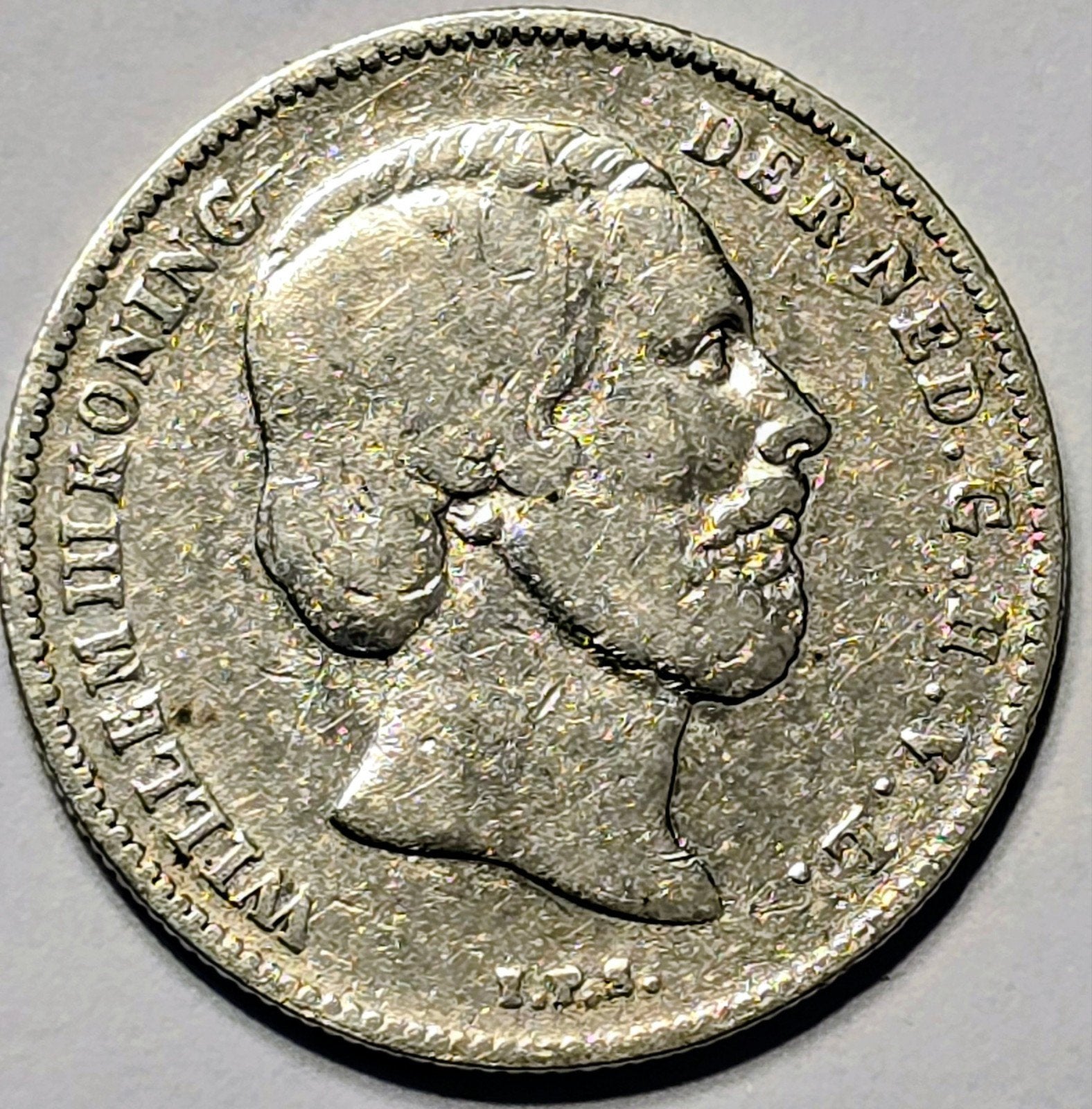 Zilveren ½ gulden Koning Willem III 1868, Postzegels en Munten, ½ gulden, Koning Willem III, Zilver, Ophalen of Verzenden