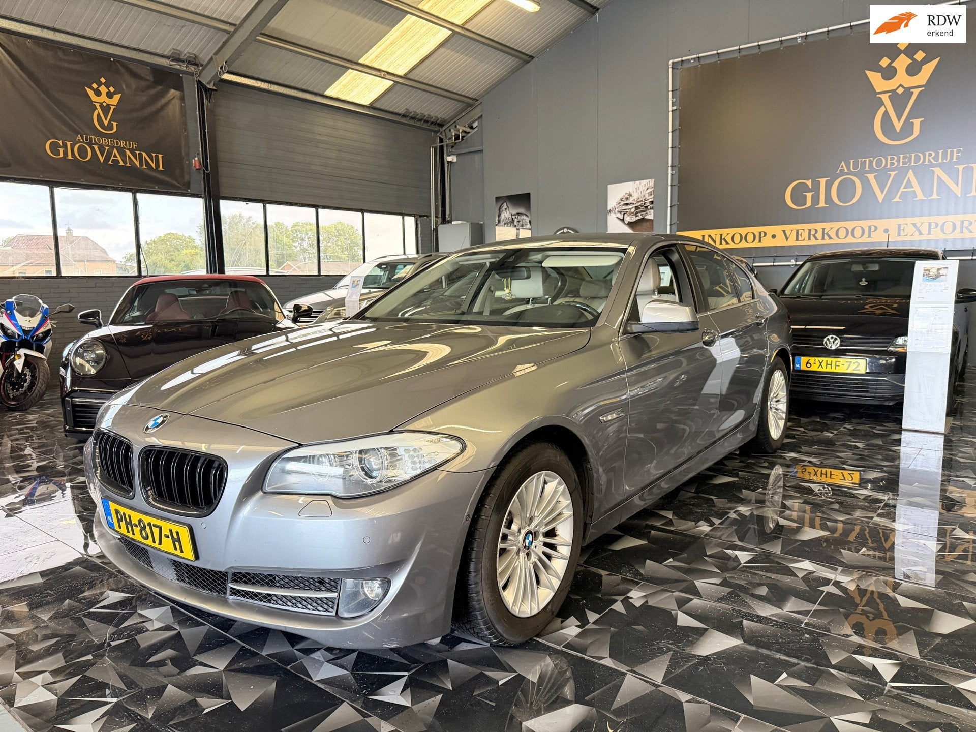 BMW 5-serie 520d High Executive inruil mogelijk, Achterwielaandrijving, 4 cilinders, 2000 kg, Leder
