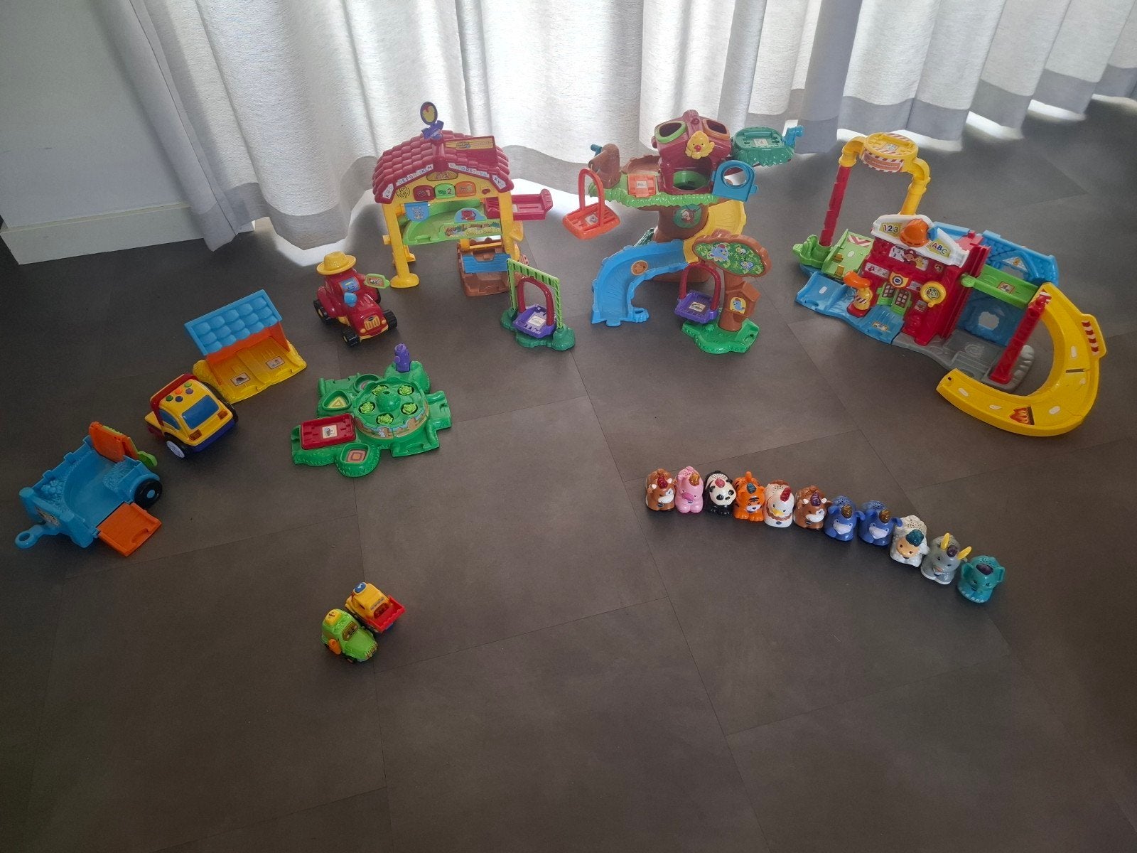 VTech Toet Toet Auto's en Zoef Zoef Dieren Speelsets, Ophalen, Gebruikt, Bouwen, Met licht