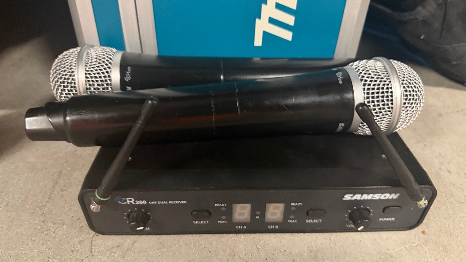 Samson CR288 Draadloos Microfoonsysteem met 2 Microfoons, Muziek en Instrumenten, Microfoons, Ophalen of Verzenden, Gebruikt, Zangmicrofoon