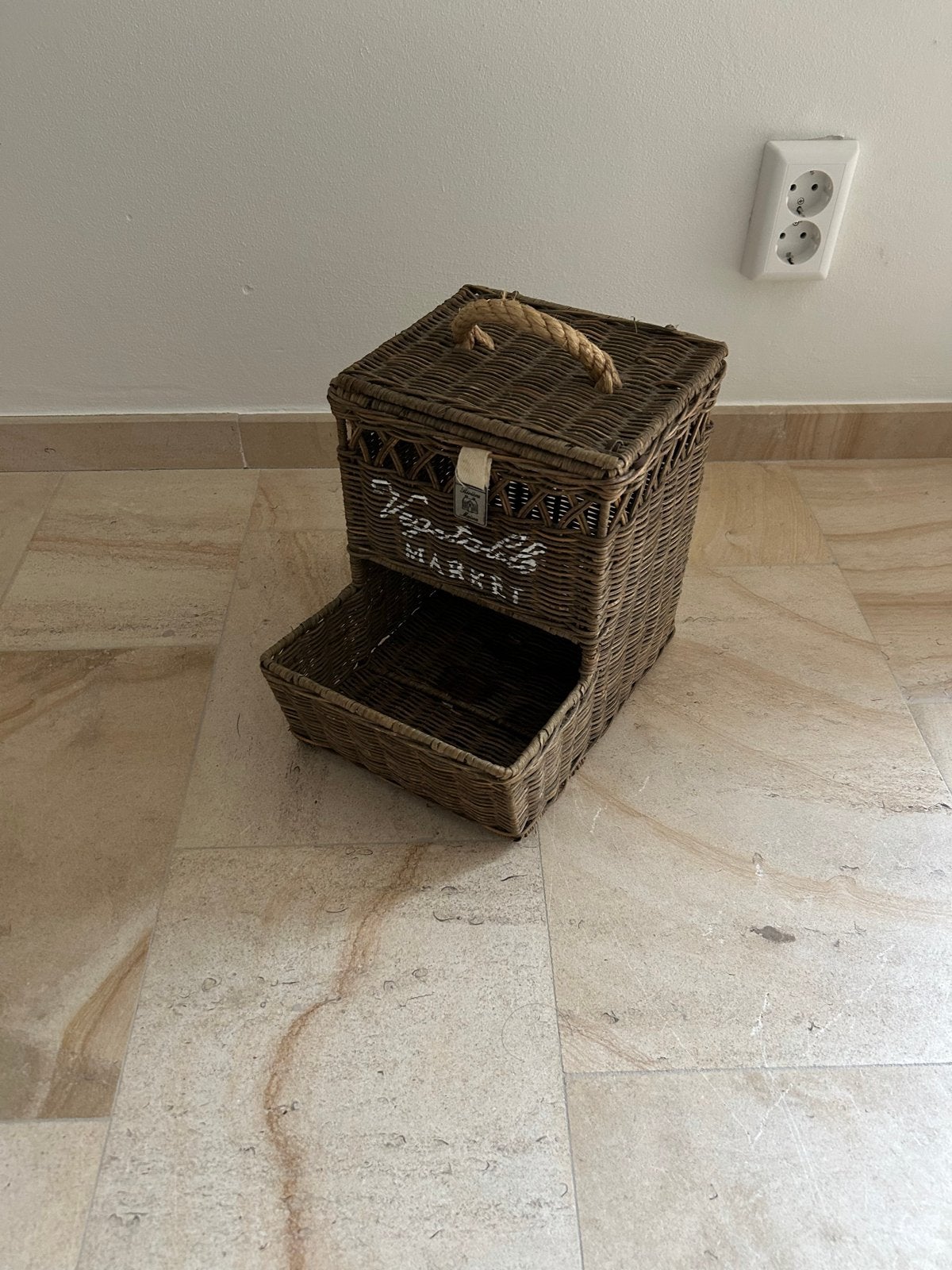 Riviera Maison groentenmand / opberger, Ophalen, Gebruikt, Landelijk, Natuurlijk materiaal