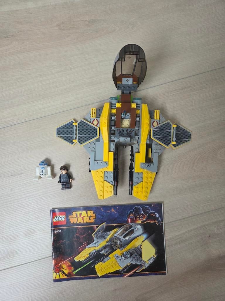 Lego Star Wars 75038 Jedi Interceptor compleet met figuren, Compleet, Gebruikt, Star Wars, Lego