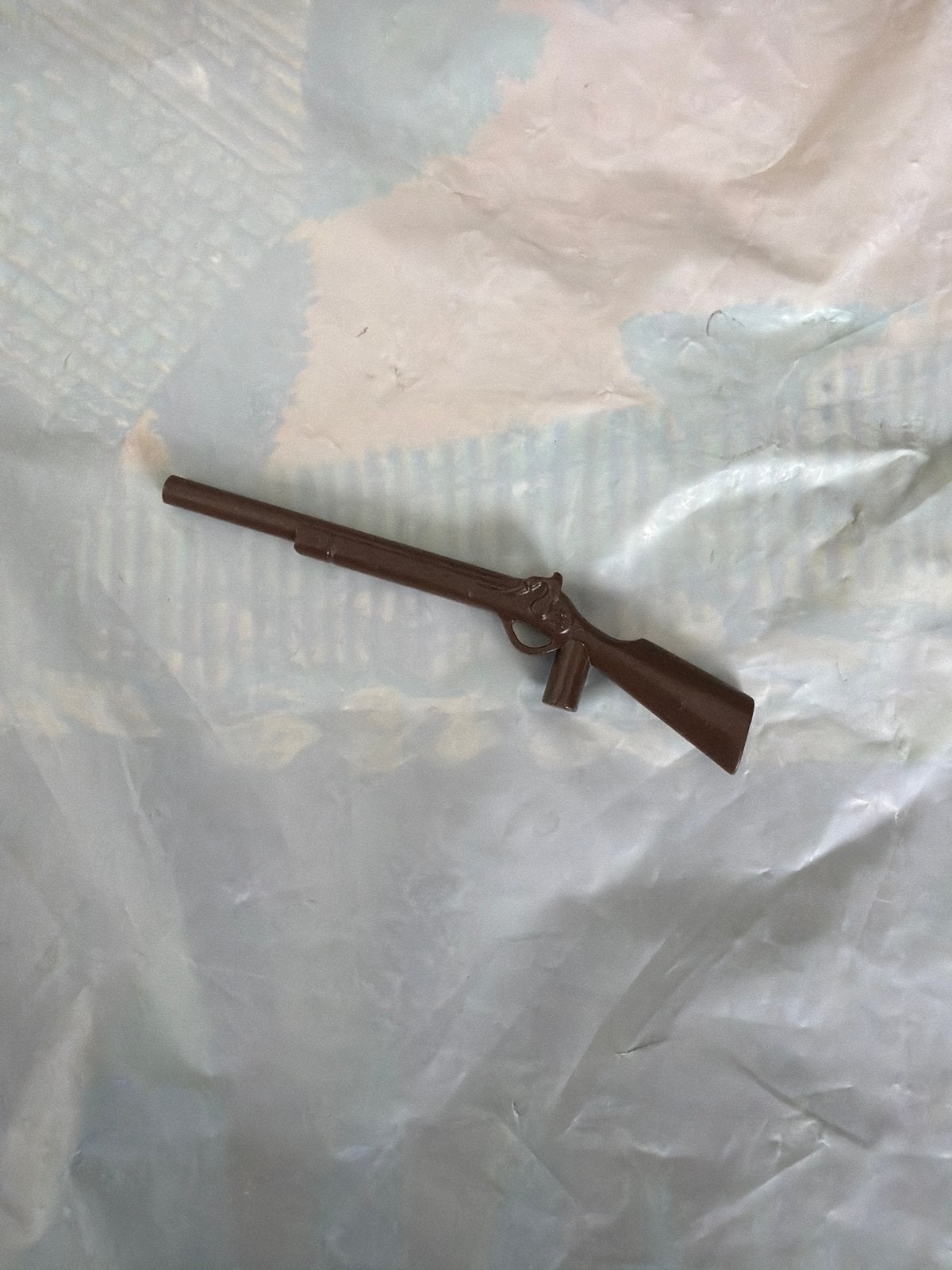 Vintage Speelgoed Geweer - Bruin Plastic playmobil, Verzamelen, Ophalen of Verzenden, Gebruikt