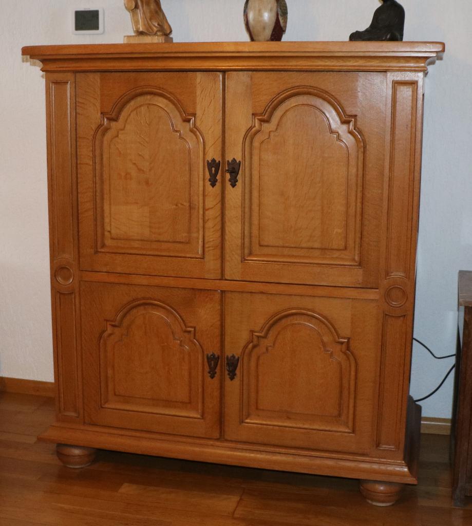 Computermeubel, Huis en Inrichting, Kasten | Computermeubels, Ophalen, Zo goed als nieuw, Eikenhout, 70 tot 120 cm