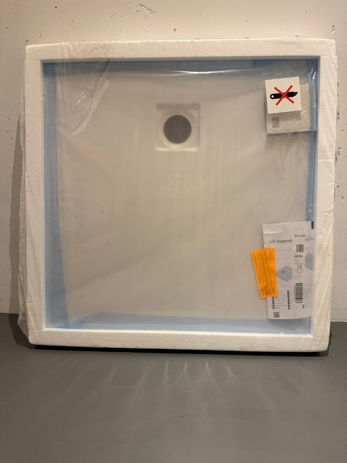Villeroy & Boch Planeo douchebak 90x90 cm, Ophalen, Nieuw, Rvs, Douche