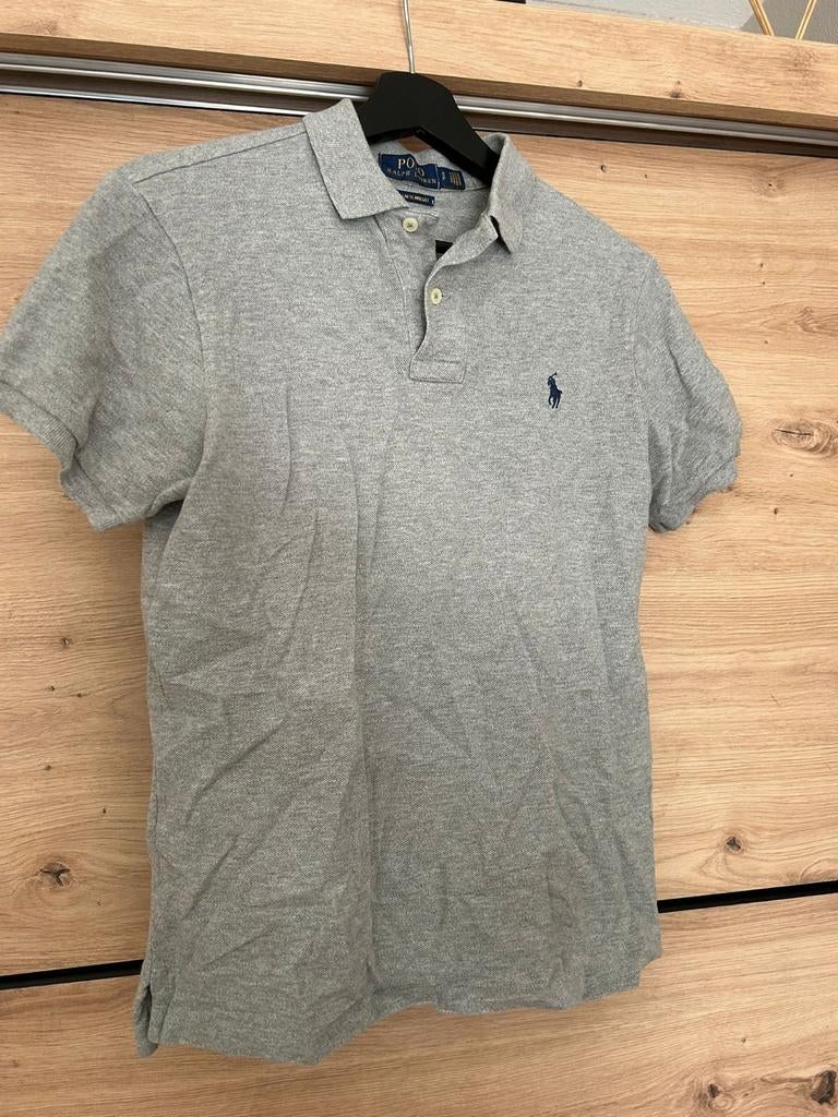 Polo Ralph Lauren Custom Slim Fit Polo Grijs Maat S, Kleding | Heren, Polo's, Ophalen of Verzenden, Grijs, Maat 46 (S) of kleiner