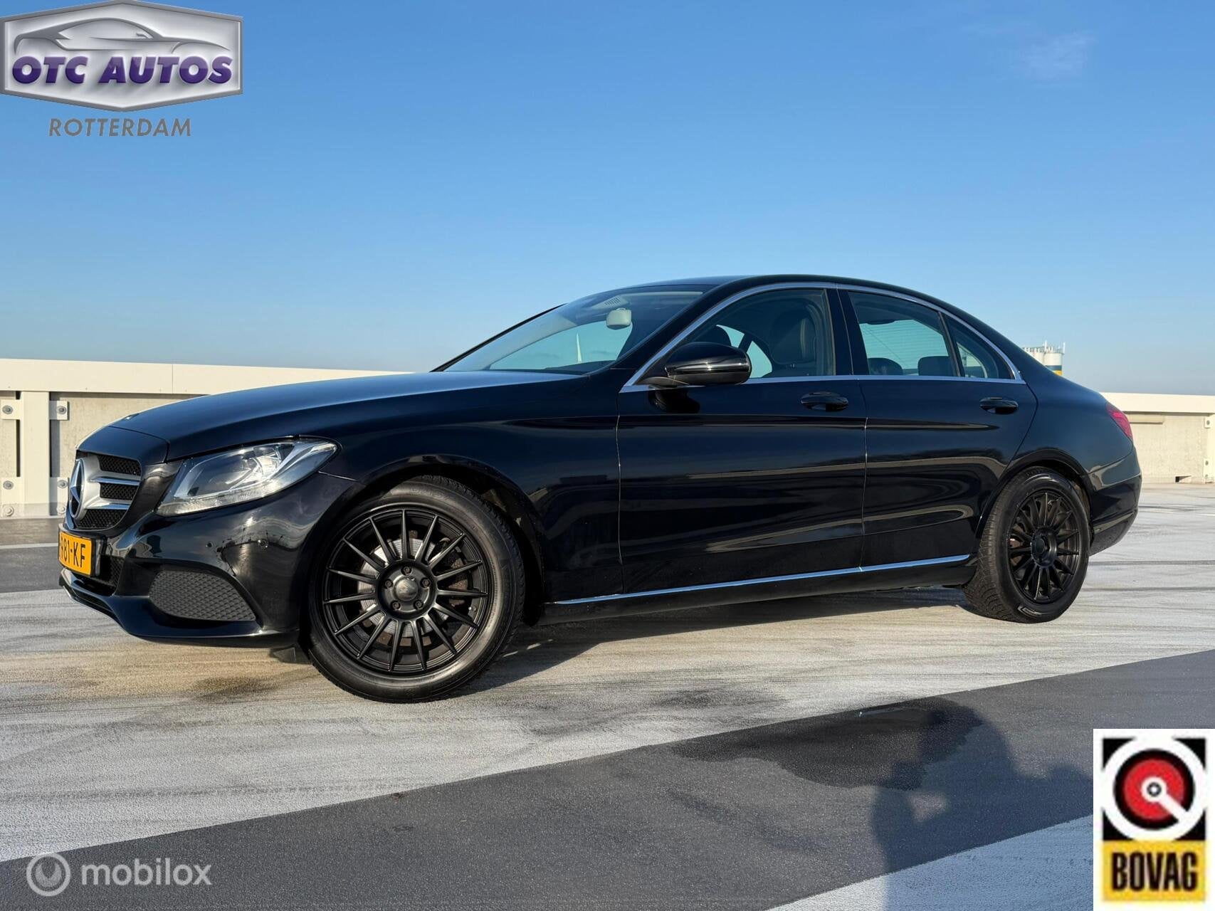 Mercedes C-klasse 180 Prestige goed Dealeronderhouden rekeni, Auto's, Keurmerk '100% Onderhouden', Gebruikt, Zwart, 1595 cc