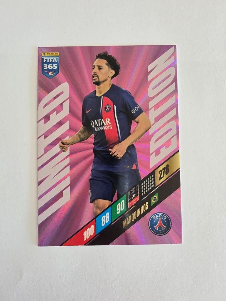 Marquinhos Limited Edition FIFA 365 Panini Adrenalyn XL, Ophalen of Verzenden, Zo goed als nieuw