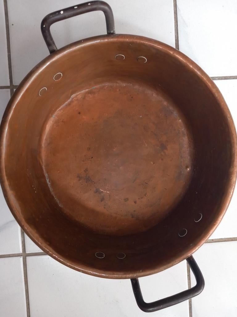 Antieke koperen pan, Ophalen of Verzenden