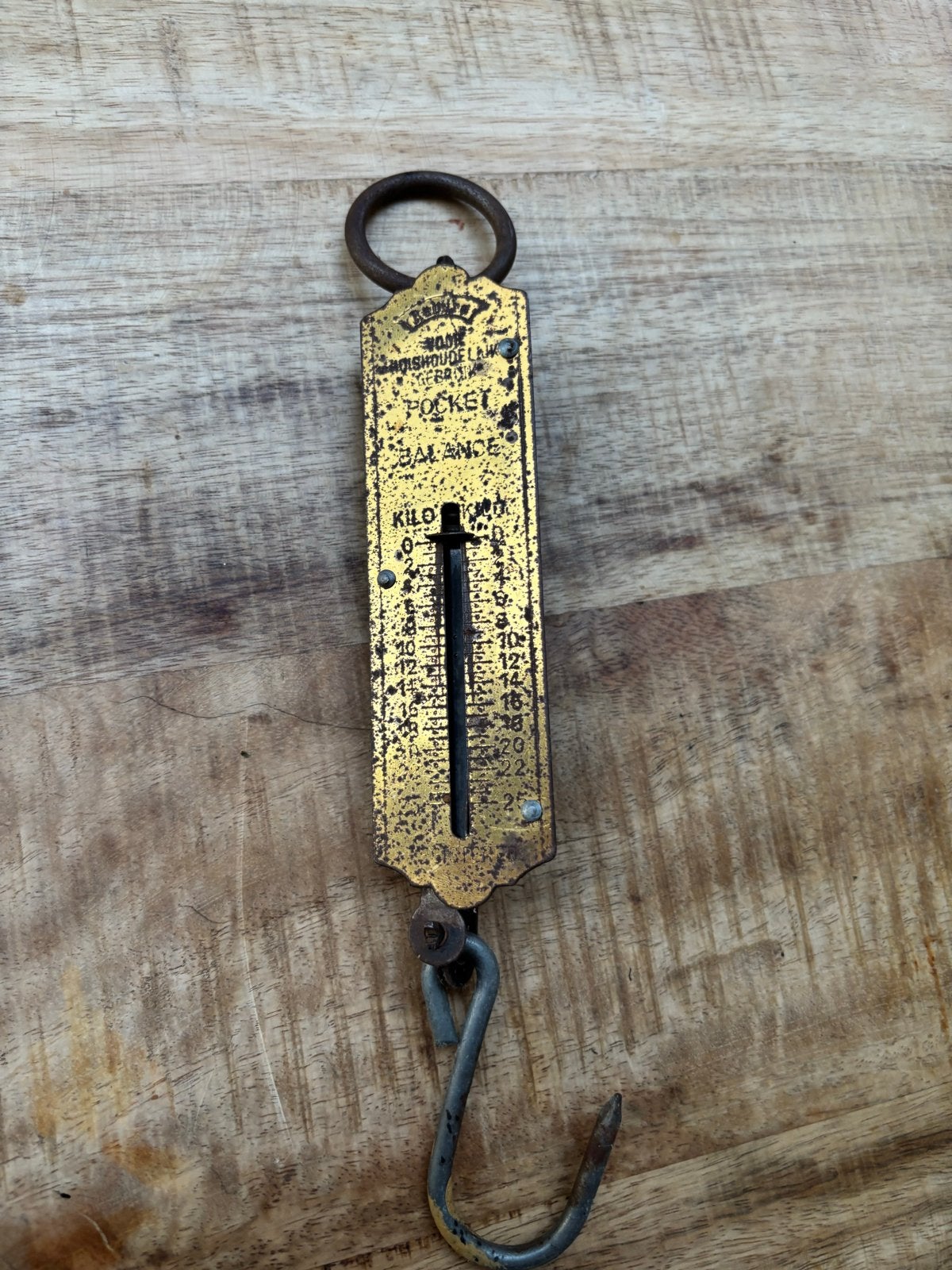 Oude Mechanische Pocket Balance Hangweegschaal, Ophalen of Verzenden