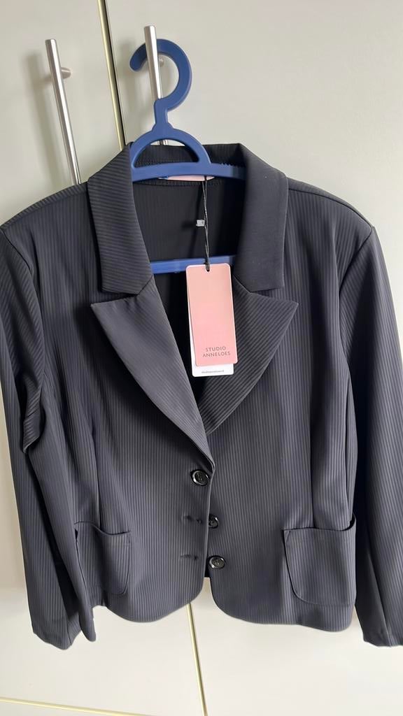 Suzy bonded rib blazer studio anneloes Nieuw, Zwart, Maat 42/44 (L), Nieuw, Ophalen of Verzenden
