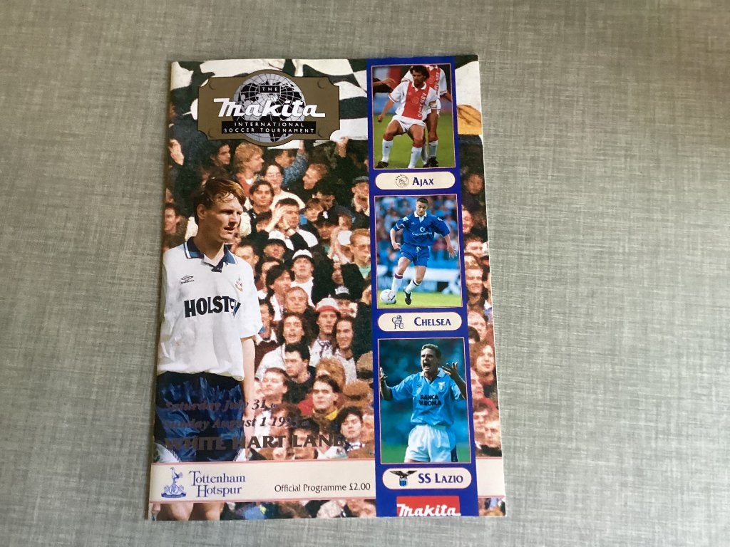Programma Makita tournament Ajax Chelsea Lazio en Tottenham, Verzamelen, Ophalen of Verzenden, Zo goed als nieuw, Ajax, Boek of Tijdschrift