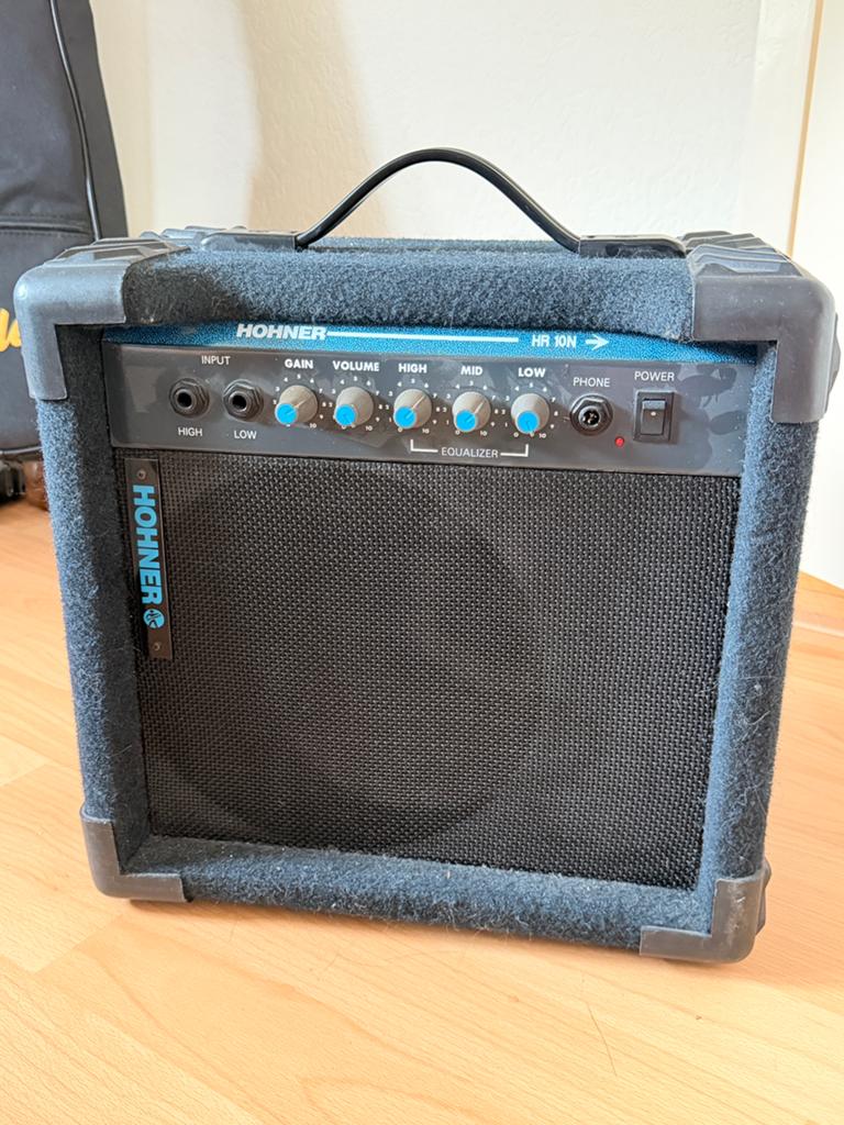 Hohner HR 10N gitaarversterker zeer goed, Ophalen, Zo goed als nieuw, Basgitaar, 50 tot 100 watt