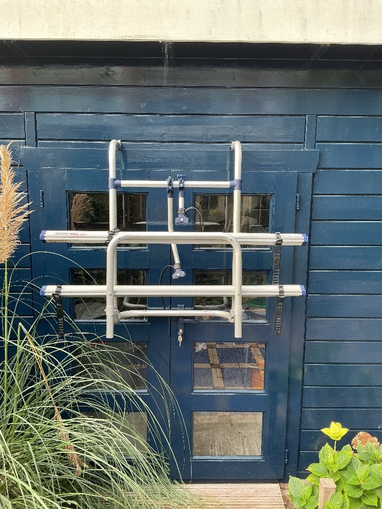 Fietsendrager voor 2 fietsen, Brede banden, Zo goed als nieuw, 2 fietsen, Achterklepdrager
