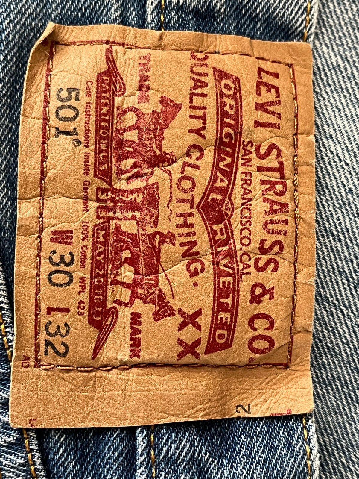 Levi's 501 Dames Jeans - W30 L32, Ophalen, Gedragen, Blauw, W30 - W32 (confectie 38/40)