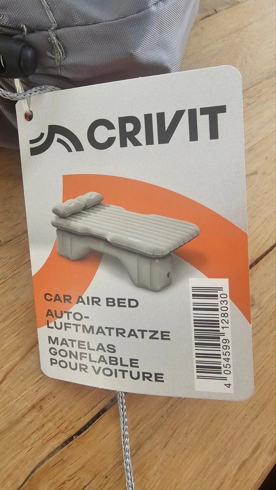 Crivit Auto Luchtbed 135x80x10, Ophalen of Verzenden, Zo goed als nieuw, 1-persoons
