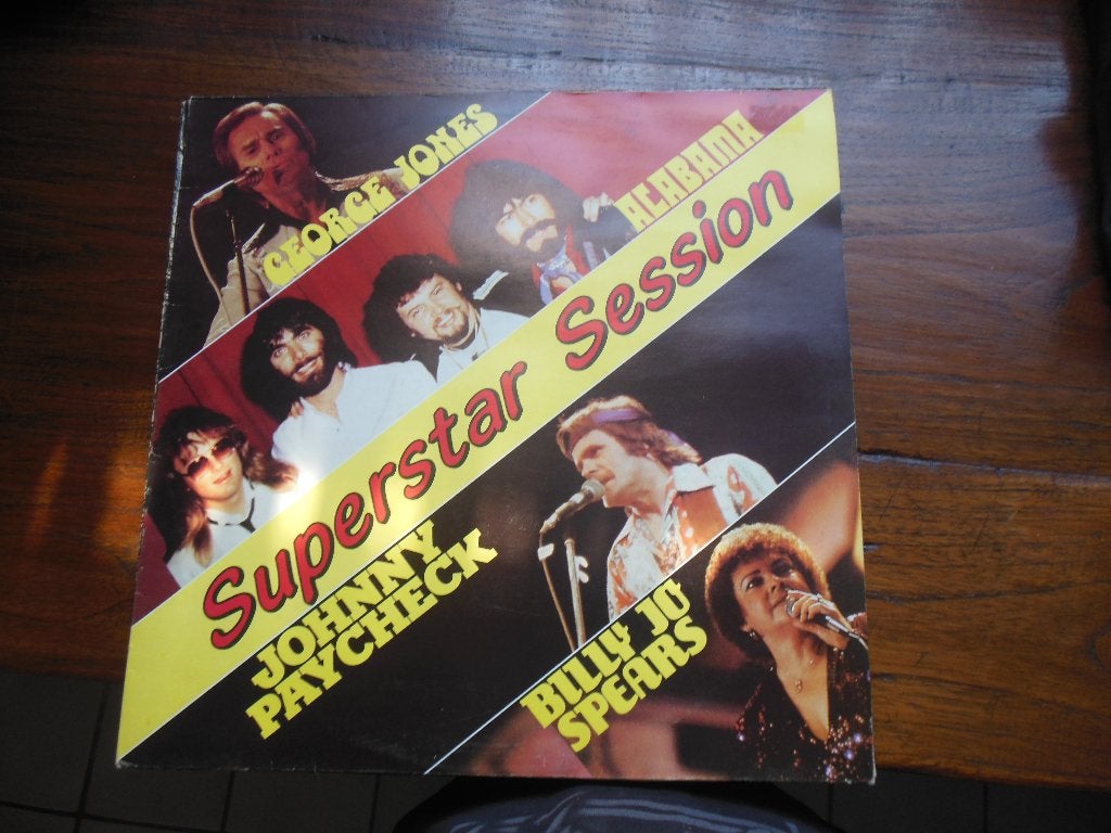 lp country superstar sessions vinyl record album plaat 12'', LP, Gebruikt, Ophalen of Verzenden, 12 inch