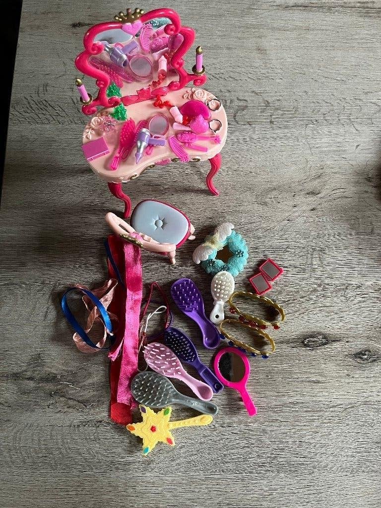 Barbie kaptafel, Ophalen of Verzenden, Gebruikt, Barbie