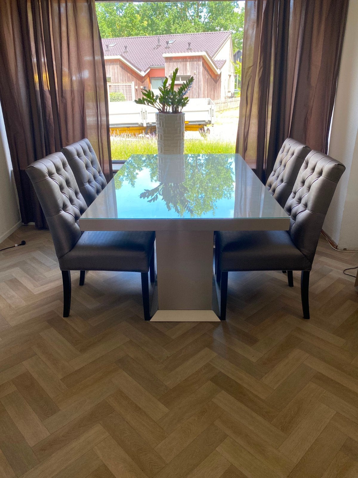Eric Kuster stijl woonkamer set tafels stoelen dressoir, Huis en Inrichting, Ophalen, Zo goed als nieuw, 4 tot 6 stoelen