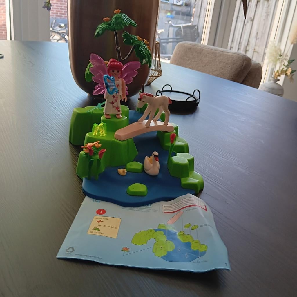 Playmobil Feeën Eiland met Eenhoorn en Zwanen, Ophalen of Verzenden, Zo goed als nieuw, Meisje