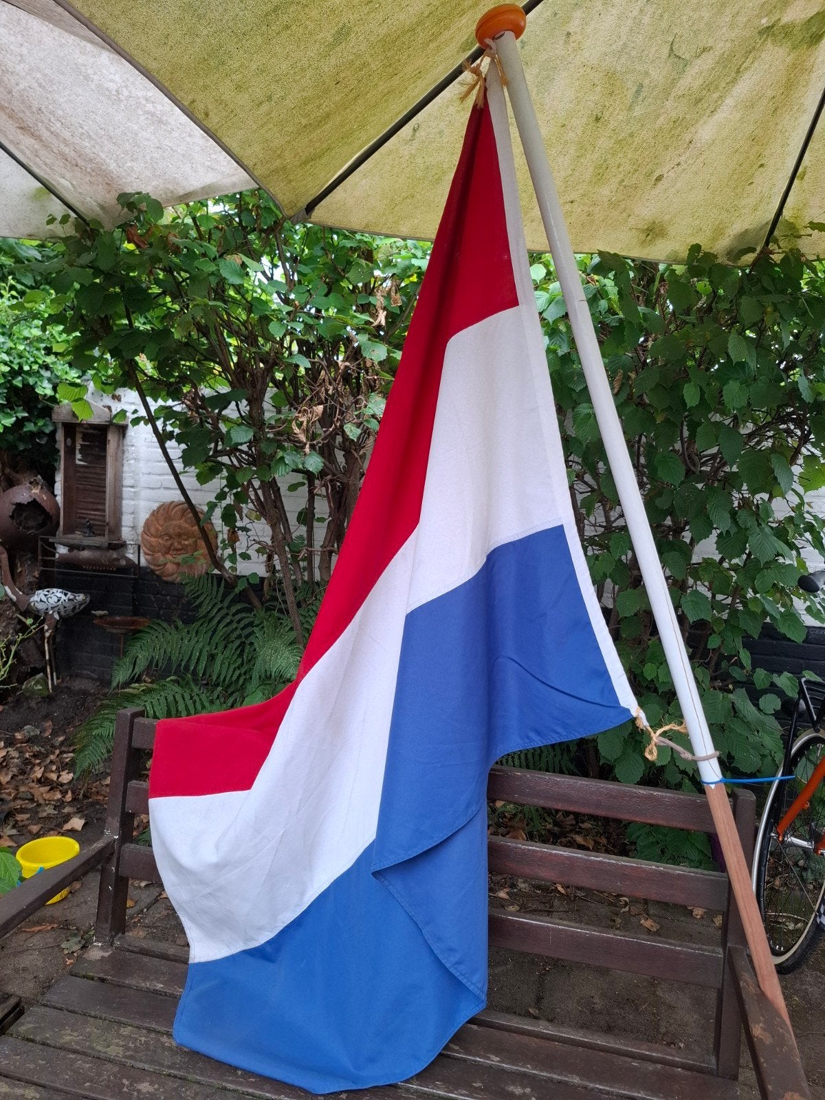 Nederlandse vlag met stok, Ophalen of Verzenden