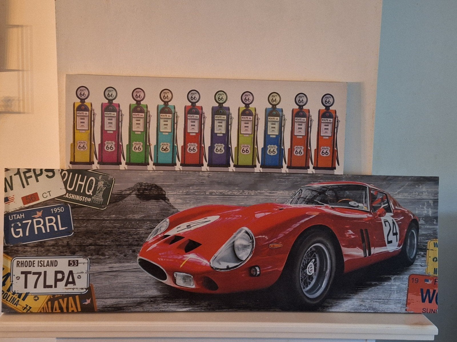2 canvas doeken voor de auto liefhebber, Ophalen of Verzenden
