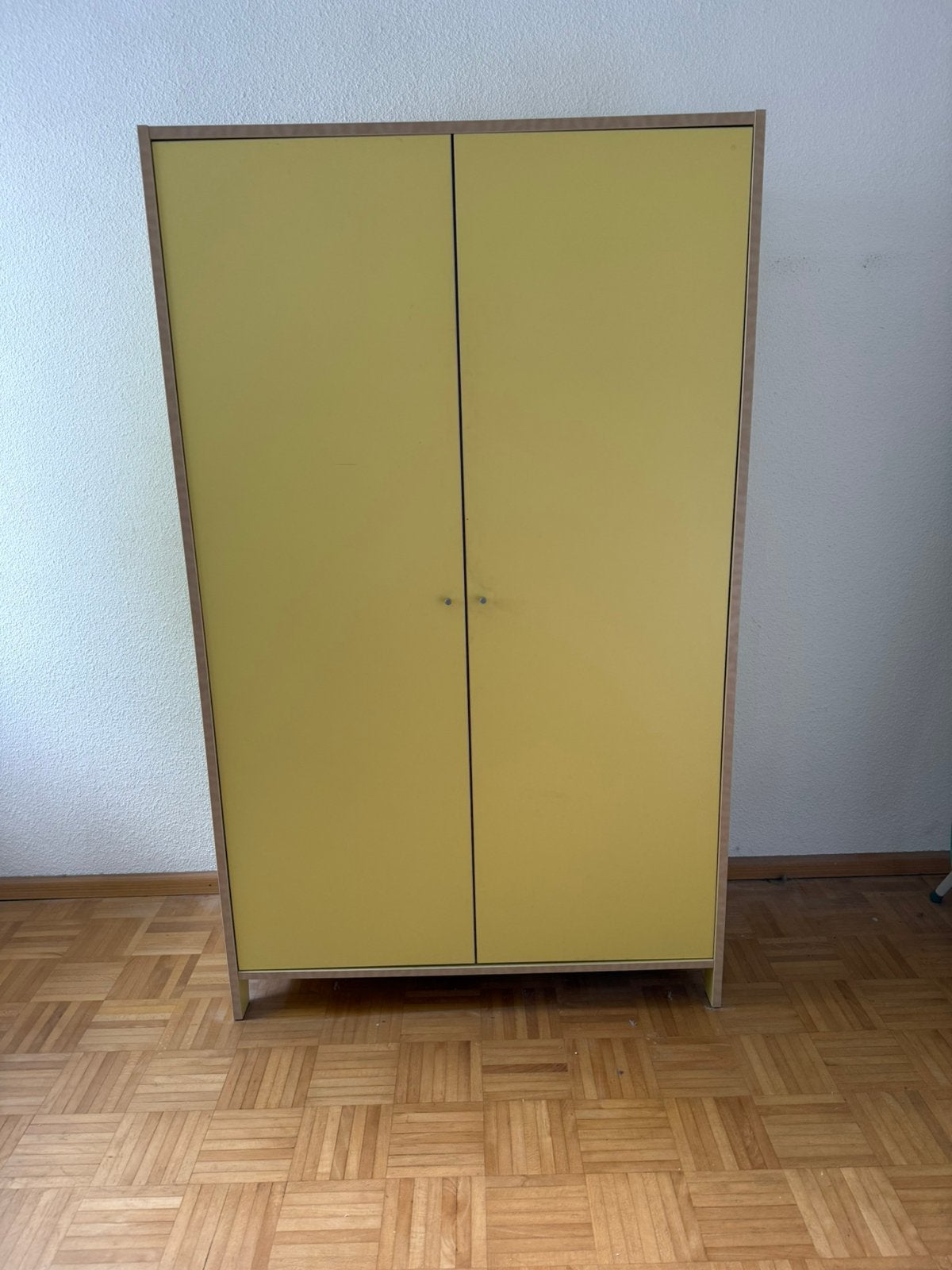 Kledingkast (IKEA) lichtgeel 165 x 100 x 50, Huis en Inrichting, Kasten | Roldeurkasten en Archiefkasten, Ophalen, Gebruikt