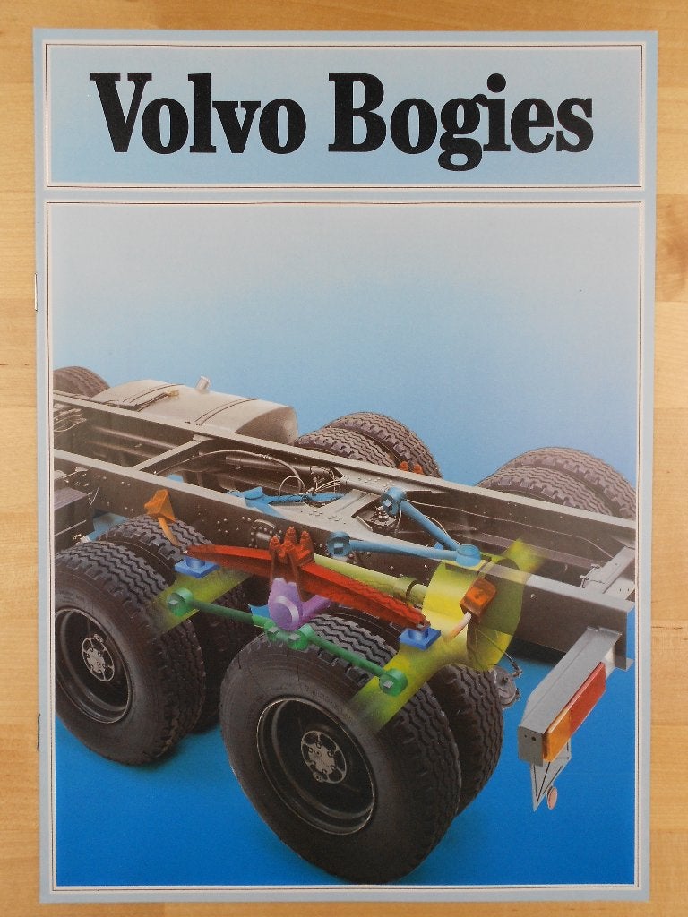 Volvo 6x2 6x4 Bogie Brochure 1985 – F12 F10 N10 N12, Boeken, Auto's | Folders en Tijdschriften, Volvo, Zo goed als nieuw, Volvo