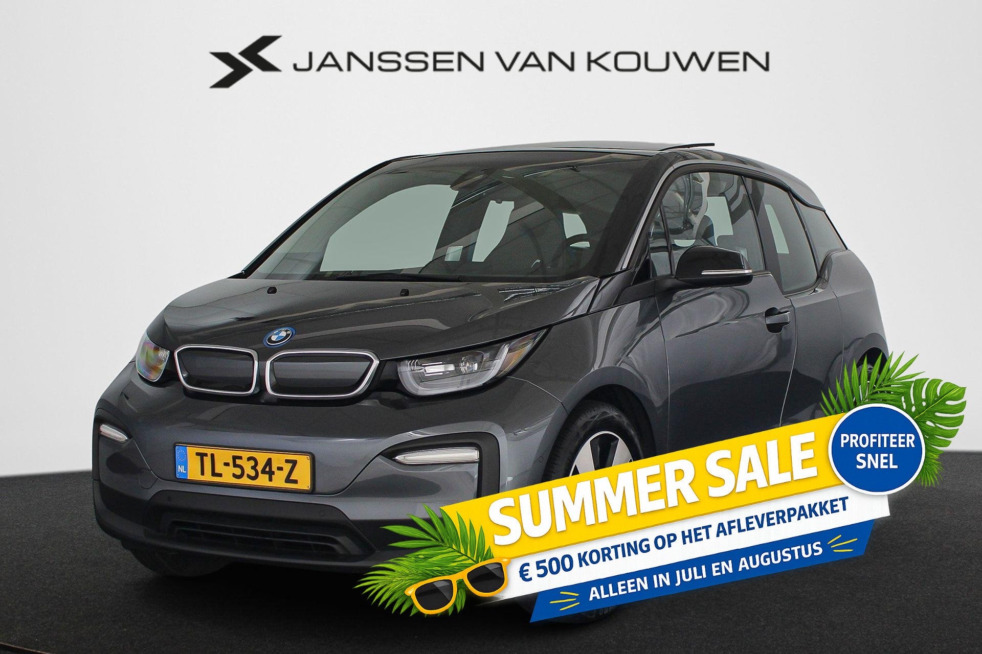 BMW i3 Grey Edition 94Ah 33 kWh Panoramadak Keyless Stoelver, Auto's, BMW, Automaat, Gebruikt, 300 km, 89 %