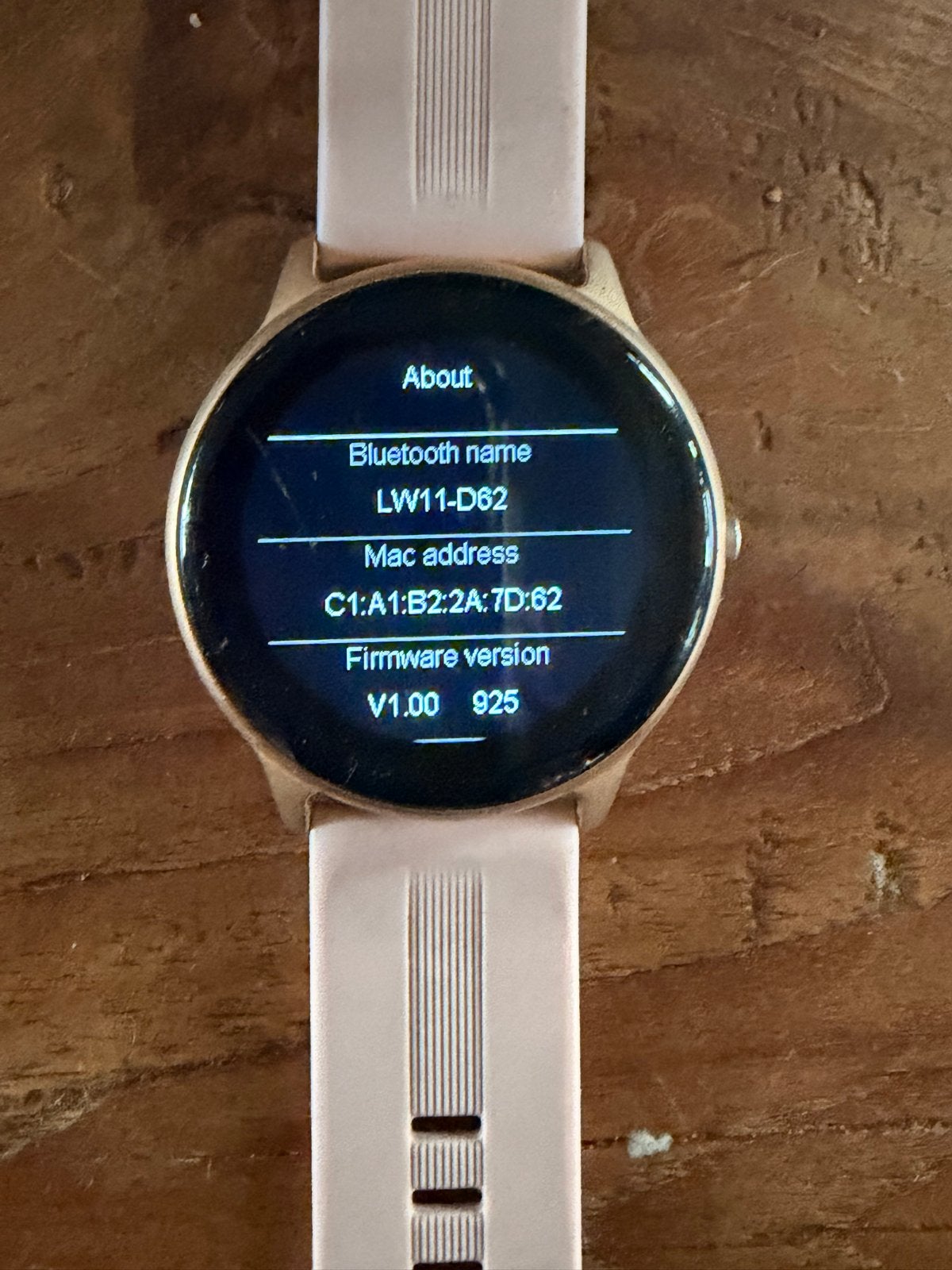 Smartwatch LW11-D62 Roségoud met Roze Bandje, Ophalen of Verzenden, Hartslag, Zo goed als nieuw, Roze
