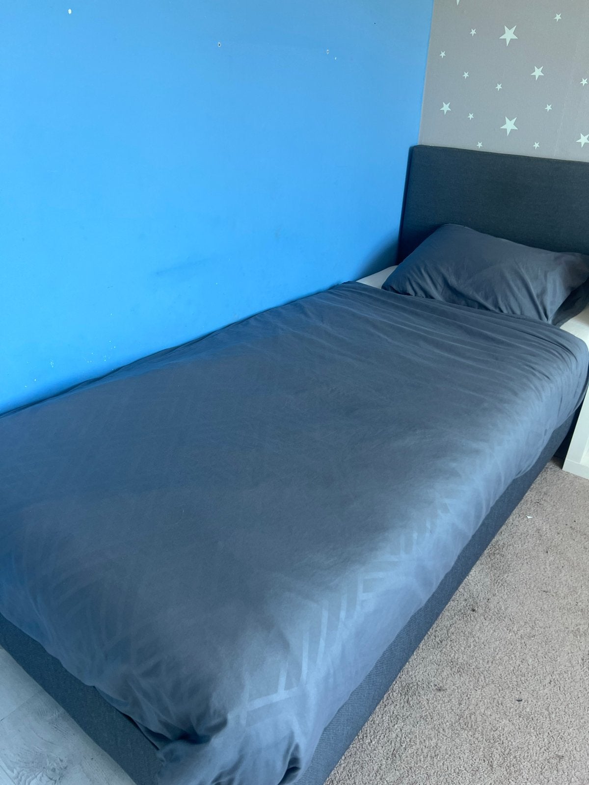 Boxspring Alta 90-200 zo goed als nieuw, Huis en Inrichting, Slaapkamer | Boxsprings, Zo goed als nieuw, 90 cm, 200 cm, Eenpersoons