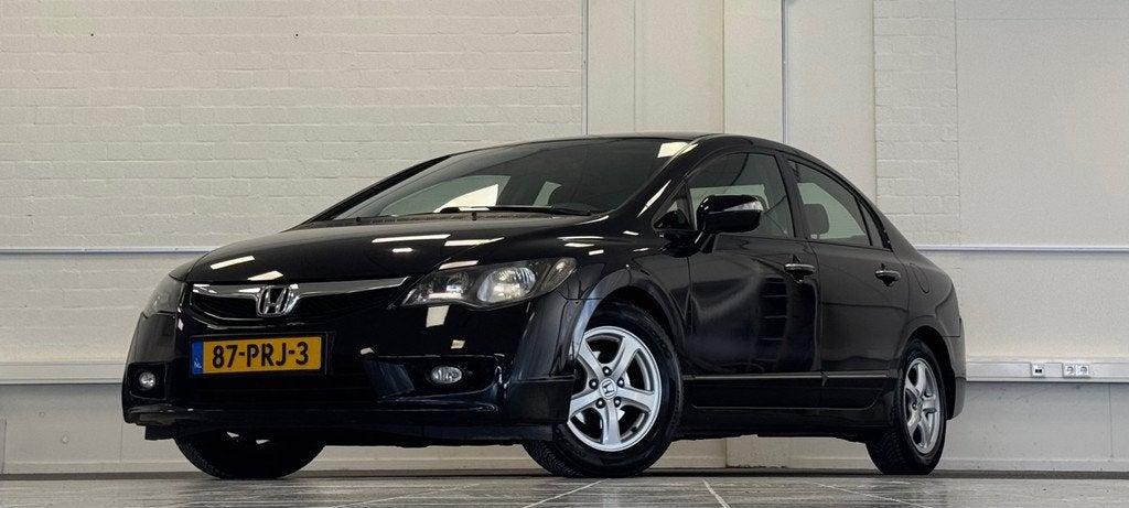 Honda Civic 1.3 Hybrid Elegance Garantie 3e Eigenaar APK 3-2, Euro 5, Gebruikt, Zwart, Zwart