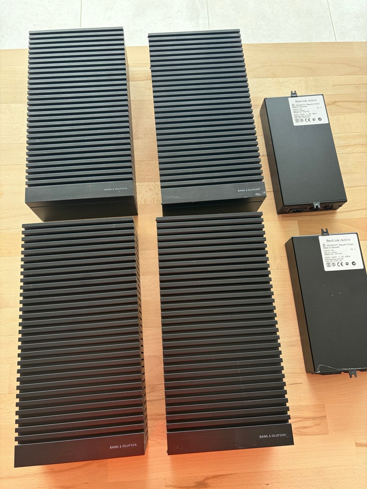 Bang & Olufsen BeoLink Active/Passive Speakerset, Gebruikt, Speakerset, Ophalen of Verzenden, Bang & Olufsen