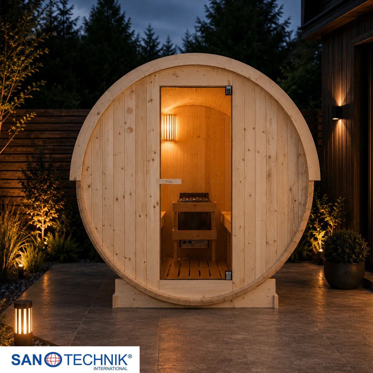 Barrelsauna | Scandinavisch Design | 4pers | Gratis Levering, Sport en Fitness, Sauna, Ophalen of Verzenden, Nieuw, Fins of Traditioneel