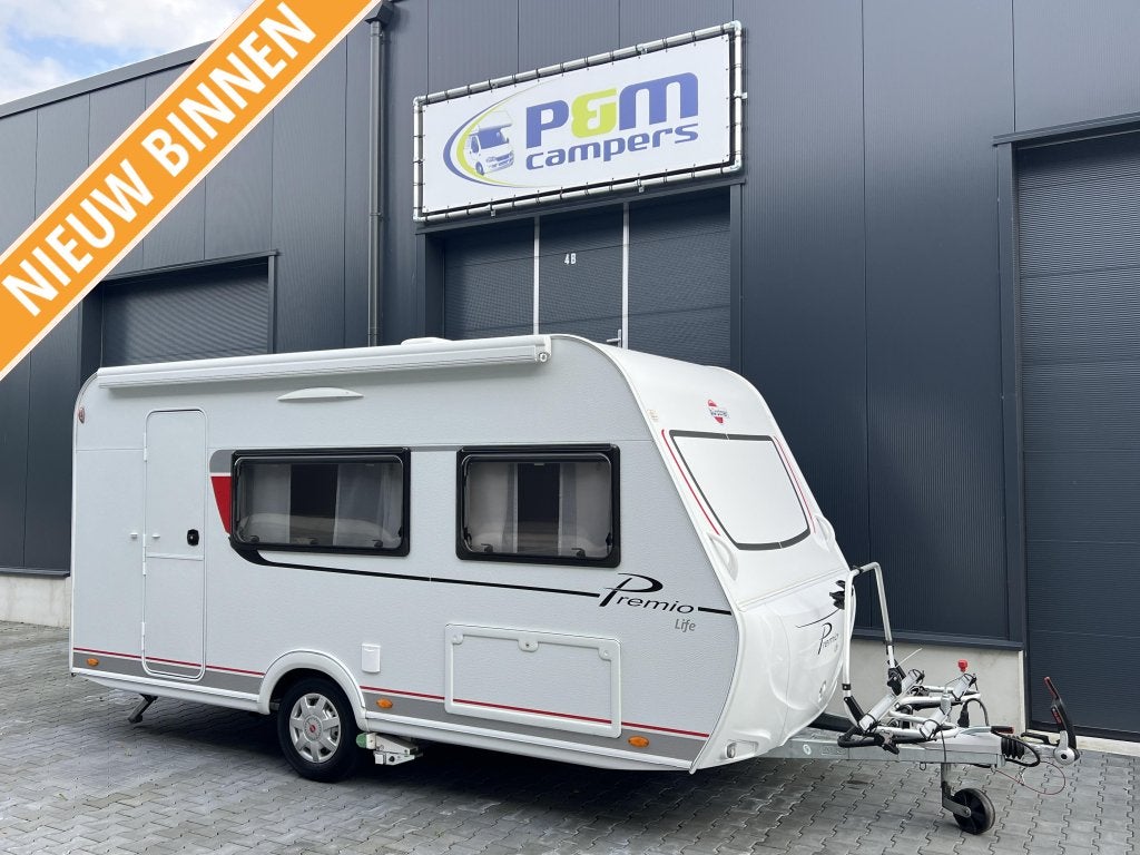 Bürstner Premio Life 425 TS | 2021 | 1100 kg | zeer, Caravans en Kamperen, Bedrijf, Treinzit, Bürstner, Luifel