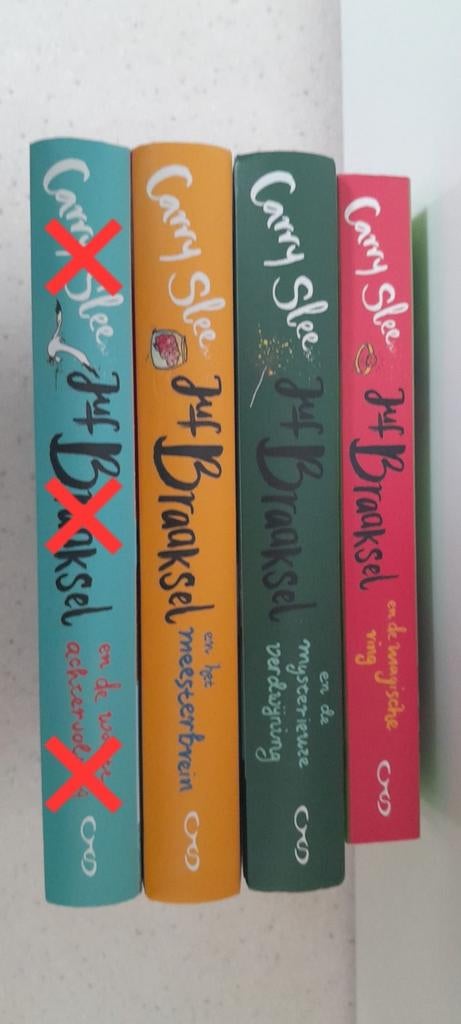Juf Braaksel boeken van Carry Slee, 3 stuks, Ophalen of Verzenden, Zo goed als nieuw, Carry Slee, Fictie algemeen