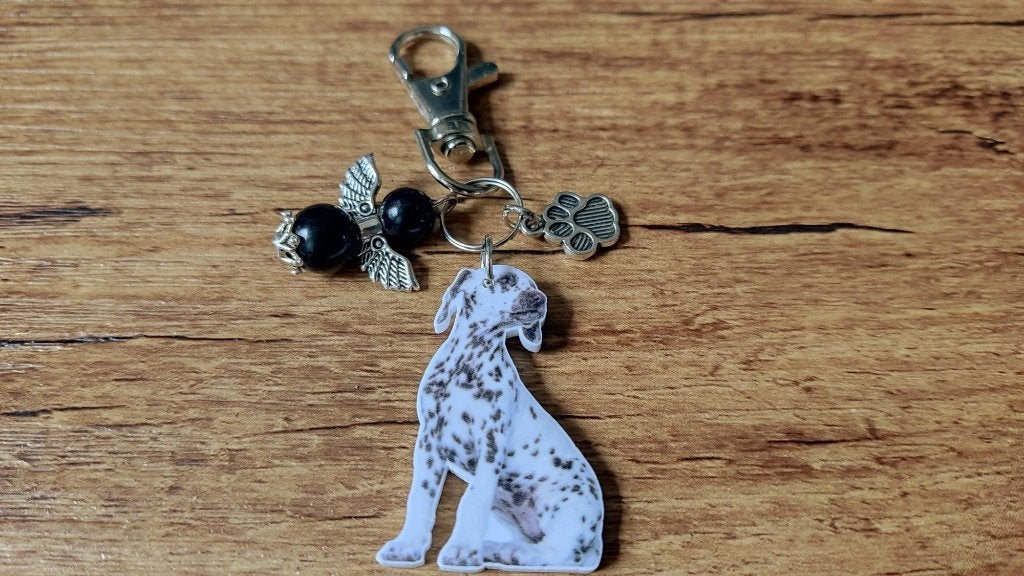 Tas/Sleutelhanger Dalmatiër Puppy met beschermengeltje, Dieren en Toebehoren, Honden-accessoires, Overige merken, Verzenden, Nieuw