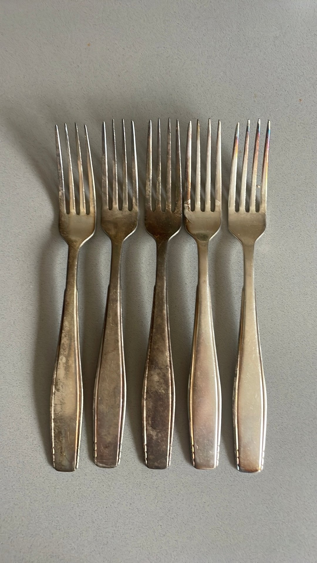 Gero 90 G-Z Puntfilet – 5 grote tafelvorken – verzilverd, Ophalen of Verzenden