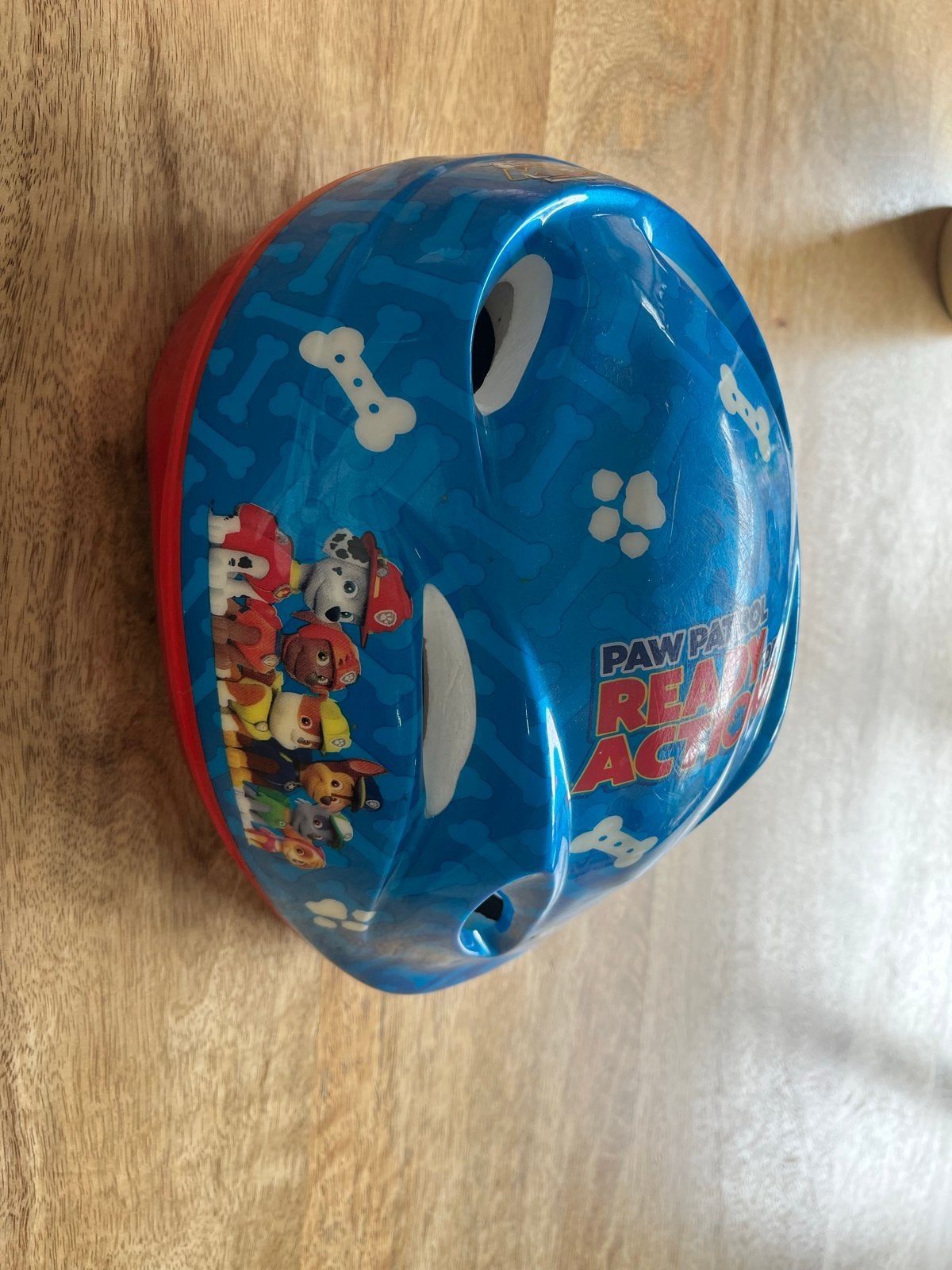 Paw Patrol kinderfietshelm - Blauw/Rood, Ophalen, Gebruikt, Overige maten, Jongen of Meisje