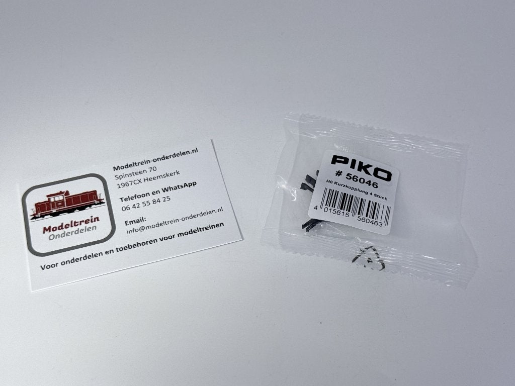 Piko 56046 - H0 Kortkoppelingen (4 stuks), Hobby en Vrije tijd, Modeltreinen | H0, Nieuw, Wagon, Gelijkstroom, Piko, Ophalen of Verzenden